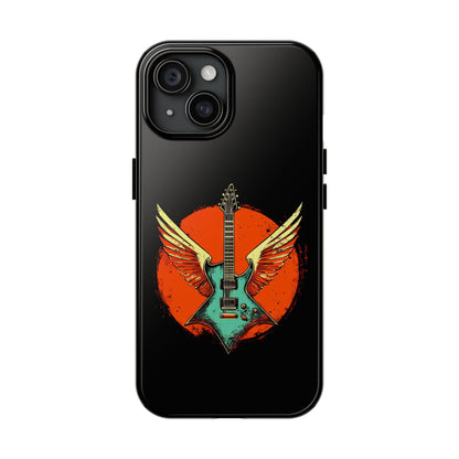 Guitar Wings iPhone 15 Case - Tough & Stylish for Music Lovers