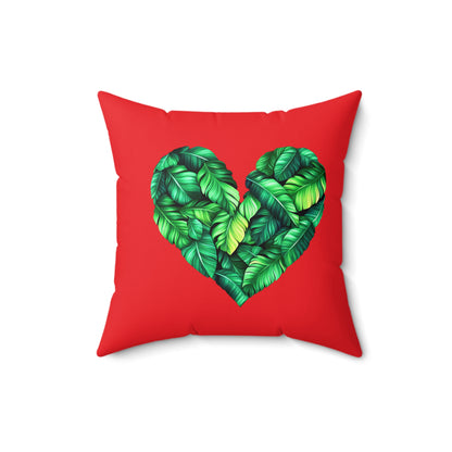 Heart of Plantain Pillow - Cozy Accent for Home Décor