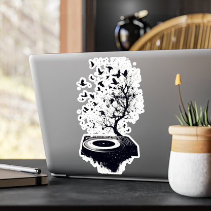 Music is My Nature - Kiss-Cut Vinyl Decals - Bold Space Vibes, Perfect for Sticker Lovers