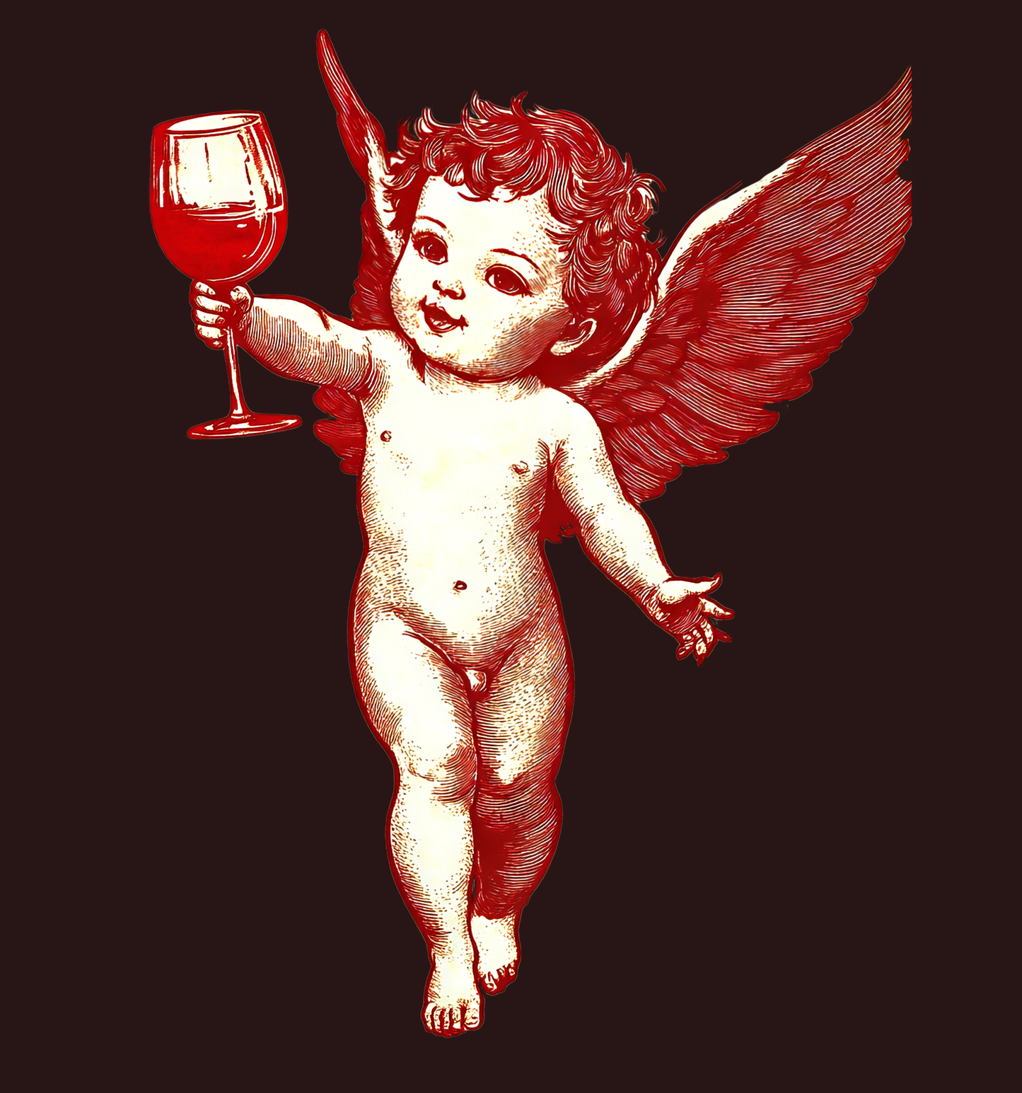 Vintage Cupid's Wine