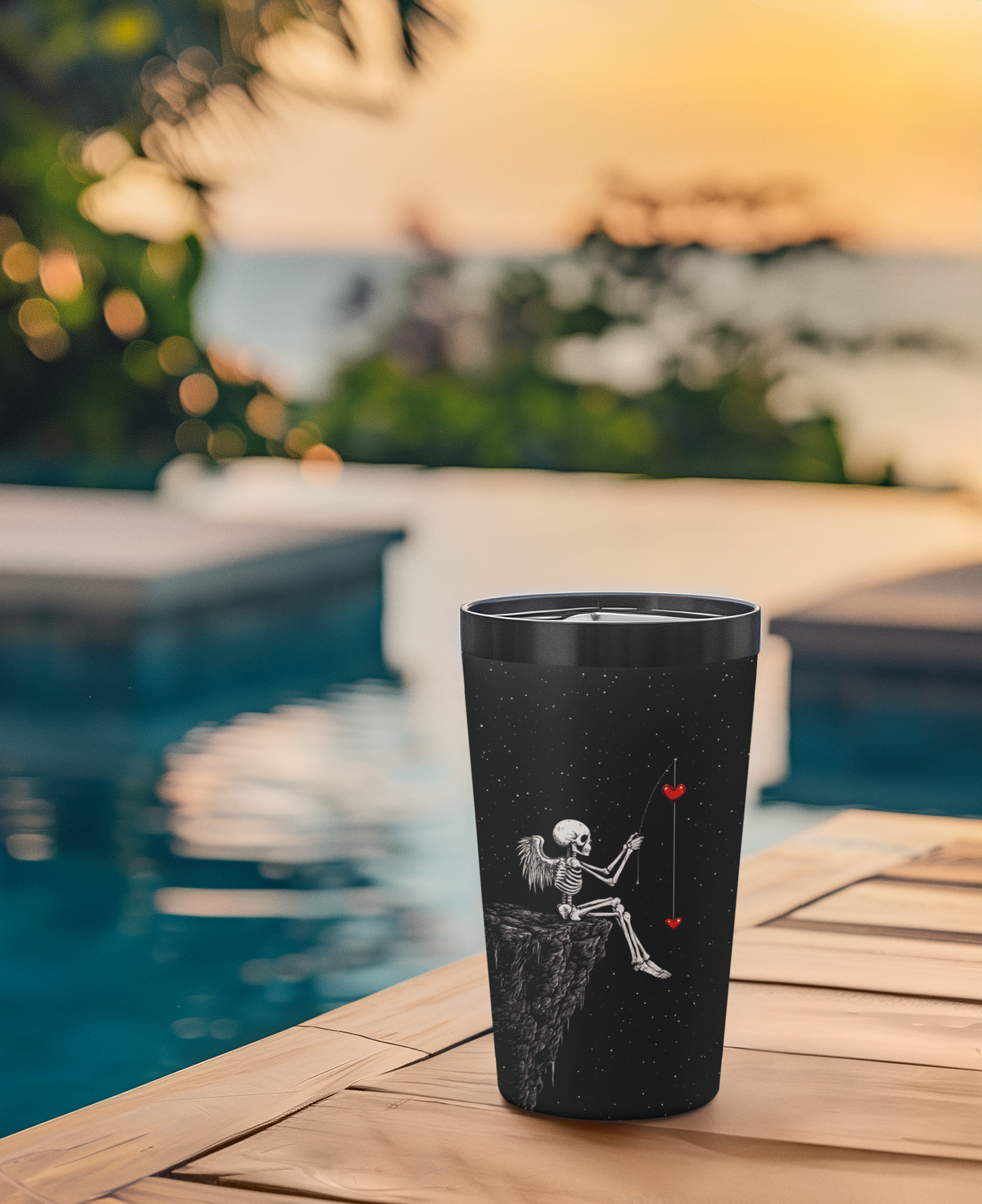 Skeleton Valentine 20oz Tumbler – Unique, Fun Drinkware for Valentine's Day & Beyond