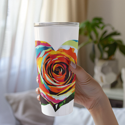 Pop Heart 20oz Tumbler – Unique, Fun Drinkware for Valentine's Day & Beyond