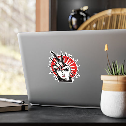 Rebel Retro Punk - Kiss-Cut Vinyl Decals - Bold Space Vibes, Perfect for Sticker Lovers