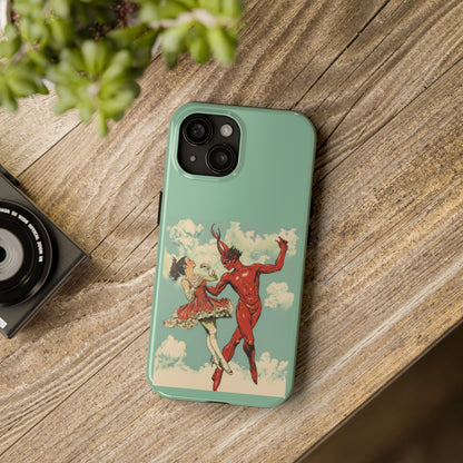 Dancing with the Devil iPhone 15 Case - Tough & Stylish for Music Lovers