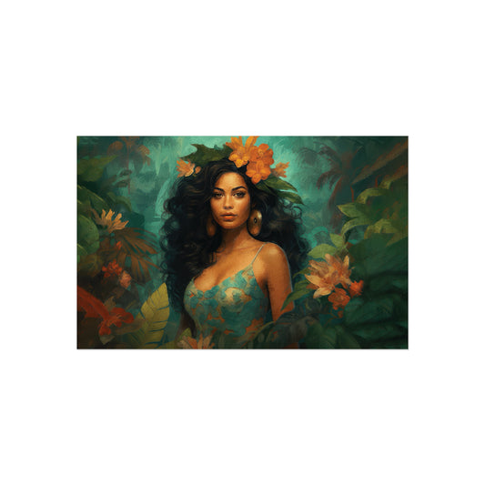 Diosas Afro-Caribeñas "Evelyn" -- Godesses of Afro-Latin & Caribbean Heritage -- Fine Art