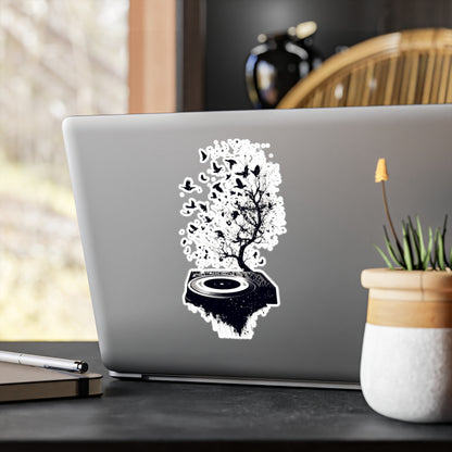 Music is My Nature - Kiss-Cut Vinyl Decals - Bold Space Vibes, Perfect for Sticker Lovers