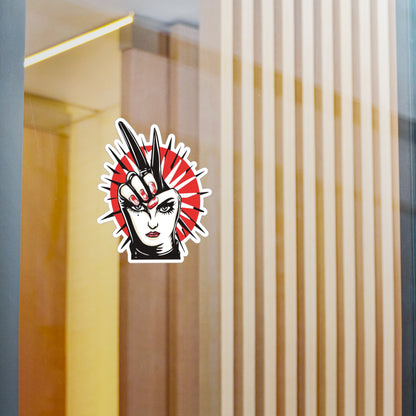 Rebel Retro Punk - Kiss-Cut Vinyl Decals - Bold Space Vibes, Perfect for Sticker Lovers