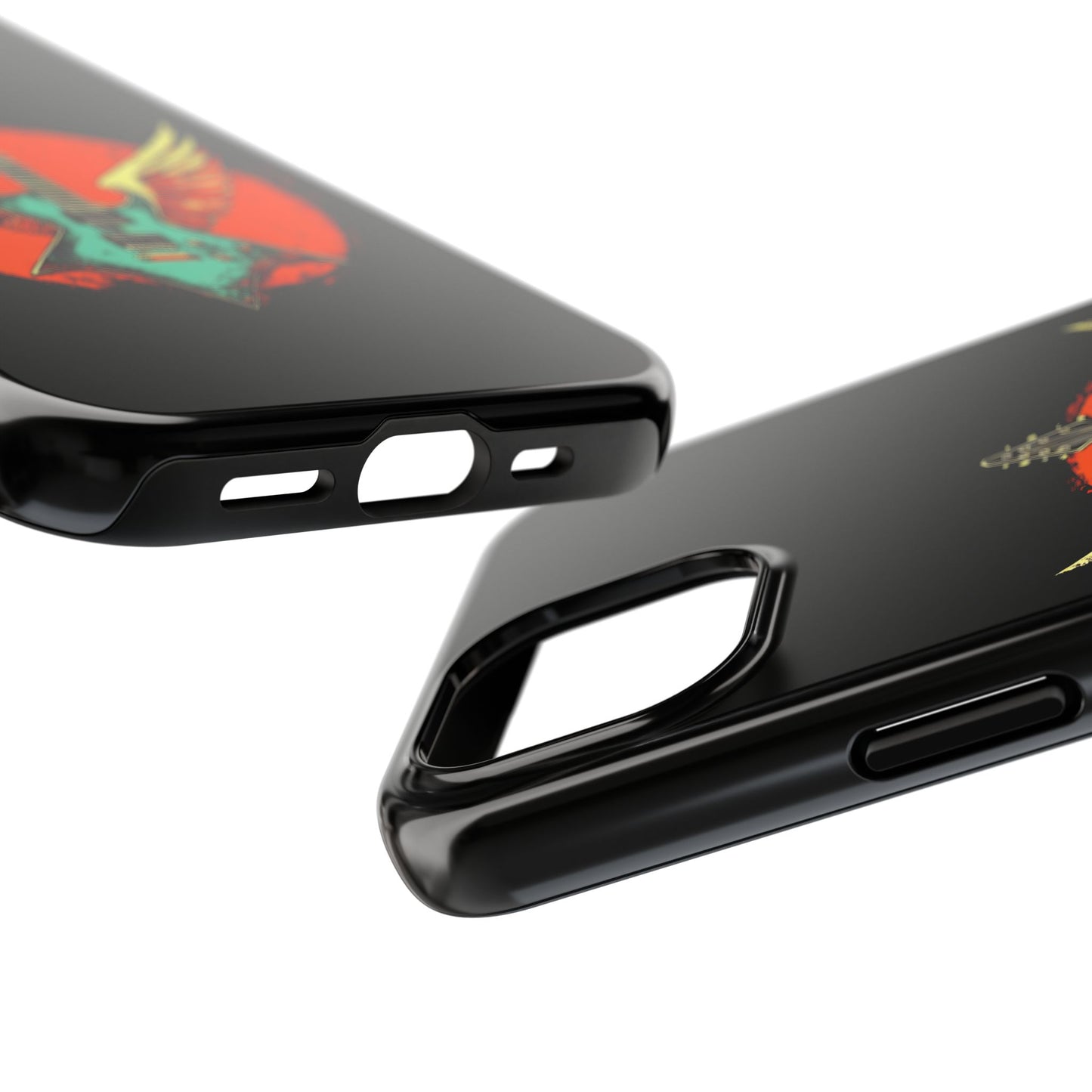 Guitar Wings iPhone 15 Case - Tough & Stylish for Music Lovers