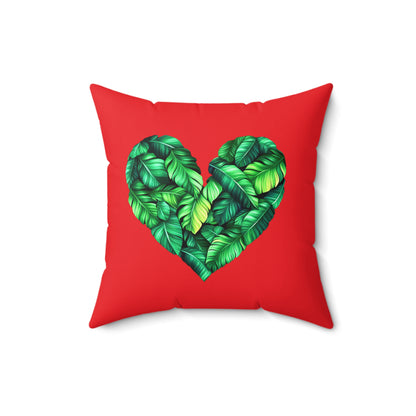 Heart of Plantain Pillow - Cozy Accent for Home Décor