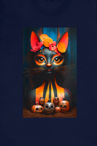 Mystic Cat of Día de los Muertos